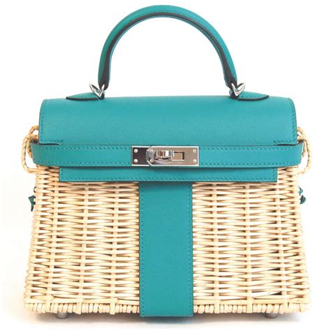 handbag rattan hermes|hermes bags and prices.